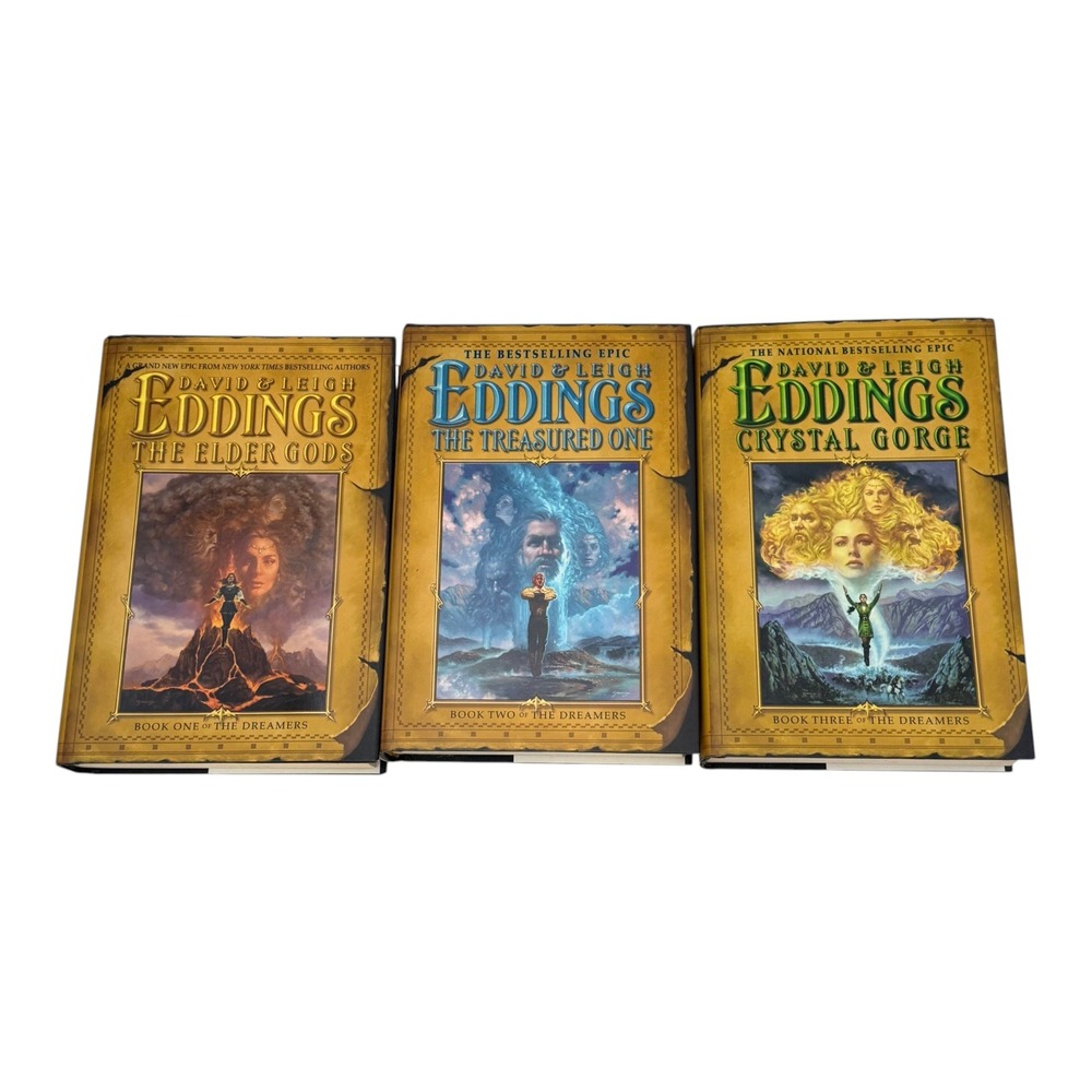Dreamers Eddings Lot 3 Vol 1 2 3 Elder Gods Treasured Crystal HC Book First Ed